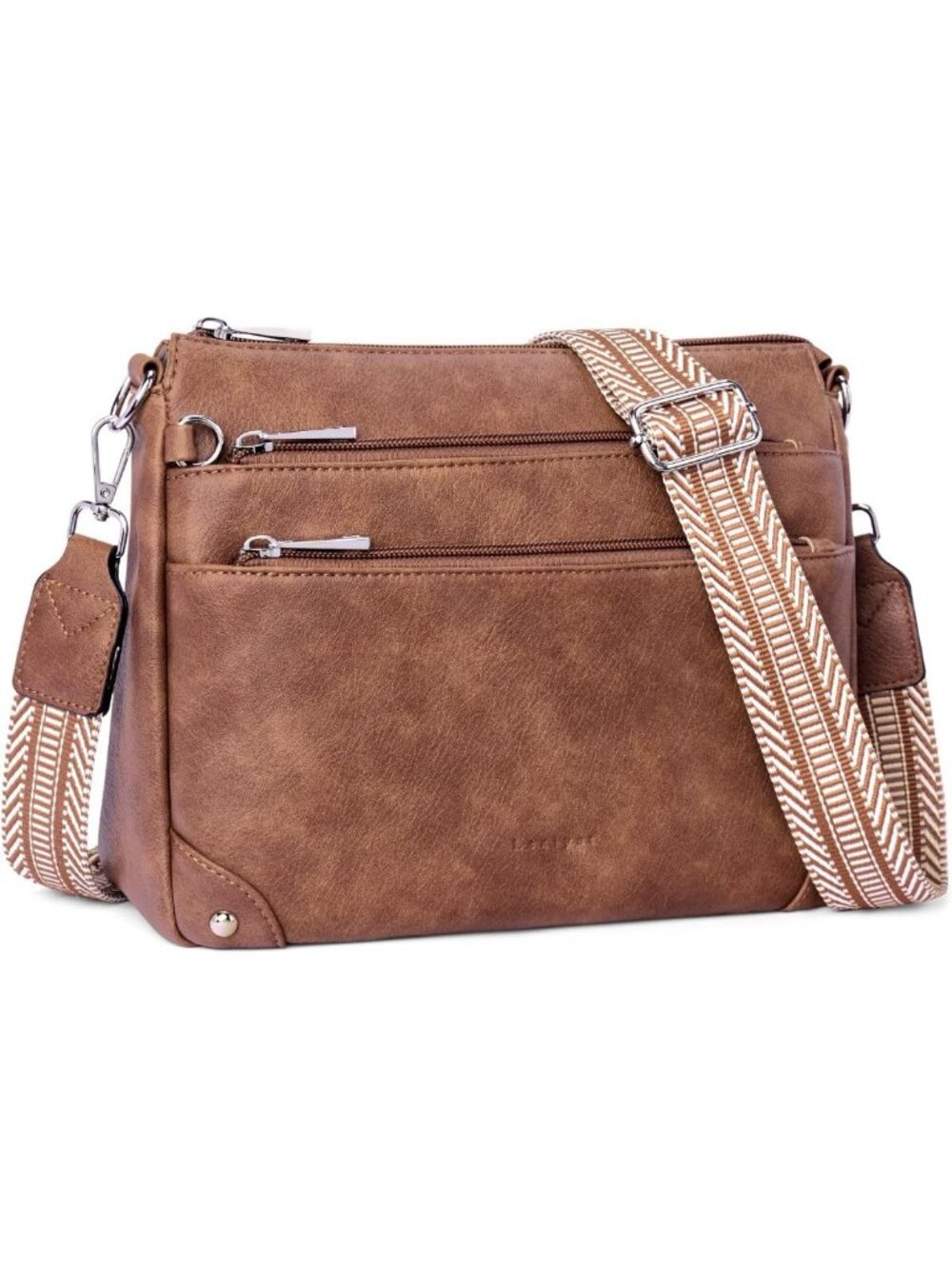 Stylish RFID Vegan Leather Crossbody Bag for Women - Medium Size Purse